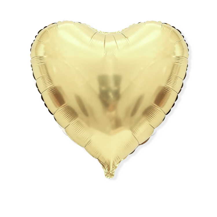House of Balloons Light Gold Heart 68 inch Foil Balloon 1ct