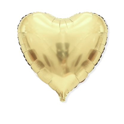 House of Balloons Light Gold Heart 68 inch Foil Balloon 1ct