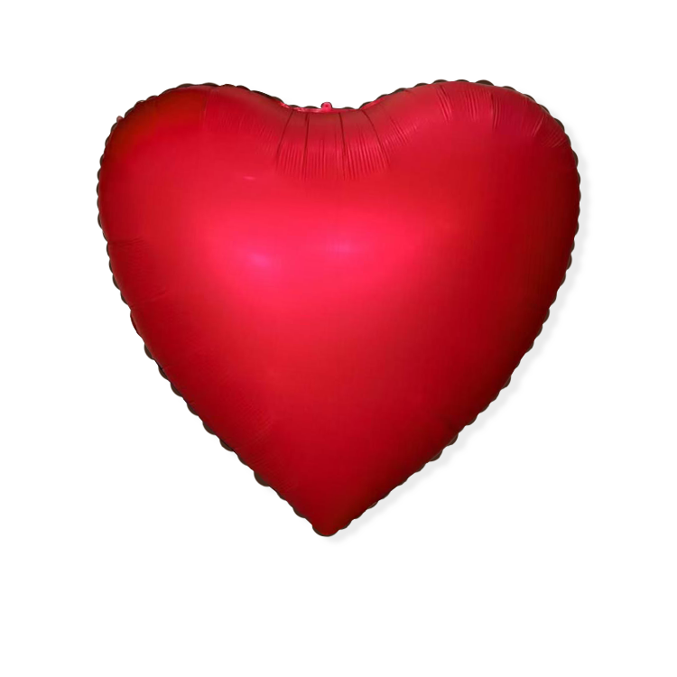House of Balloons Matte Red Heart 68 inch Foil Balloon 1ct