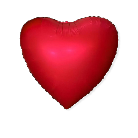 House of Balloons Matte Red Heart 68 inch Foil Balloon 1ct
