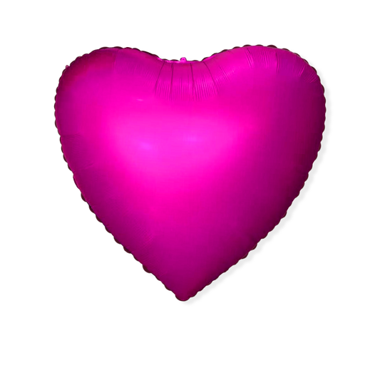 House of Balloons Fuchsia Rose Heart 68 inch Foil Balloon 1ct