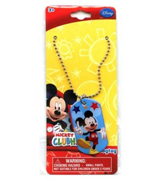 Mickey and Minnie Dog Tag Necklace