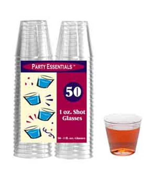 Clear Shot Glass 1oz 50ct