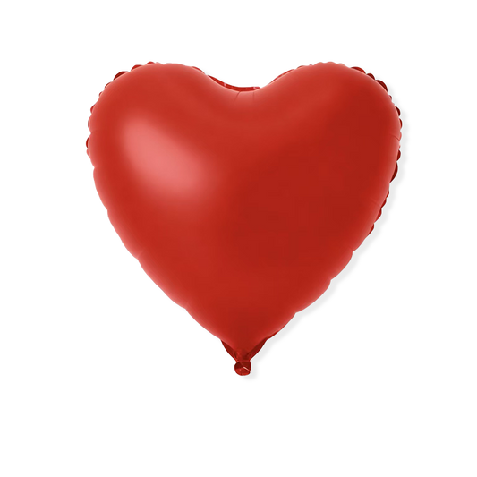 House of Balloons Candy Apple Red Heart 68 inch Foil Balloon 1ct