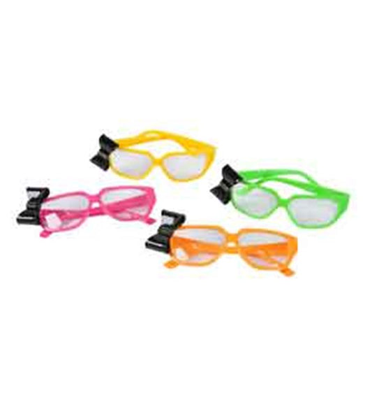 SunGlasses Nerd with Bow Neon