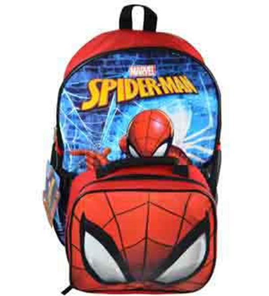 Spiderman Mochila Bolsa de Almuerzo 16in 16x12x