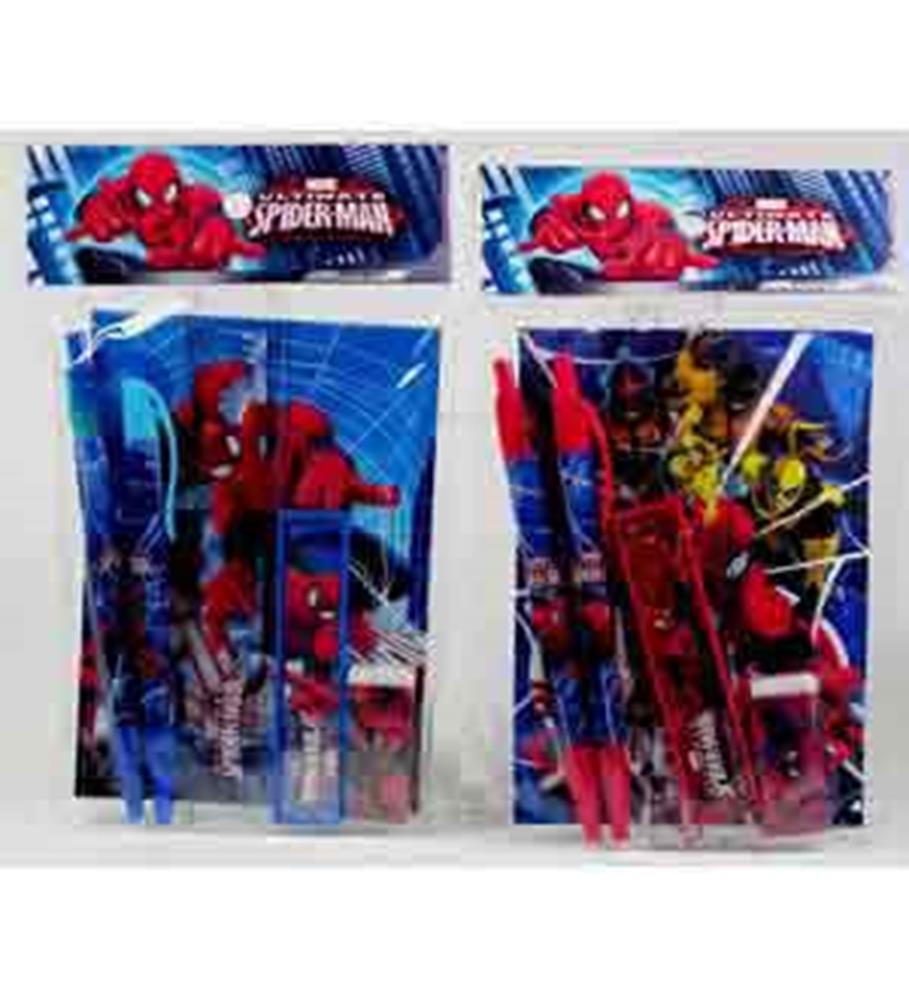 Juego de papelería Spiderman