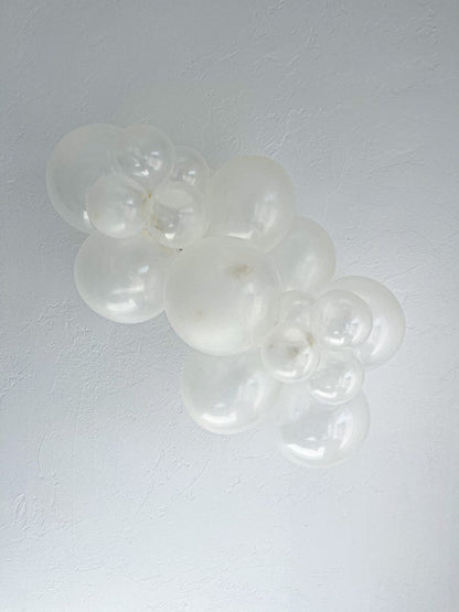 Tuftex Crystal Clear latex balloon color cluster showing the shade across multiple balloon sizes