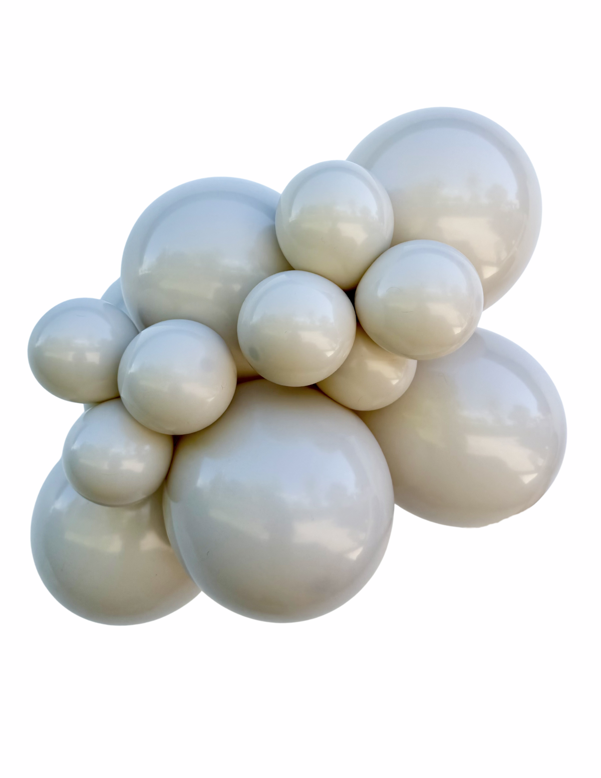 Tuftex Muse latex balloon color cluster showing the shade across multiple balloon sizes