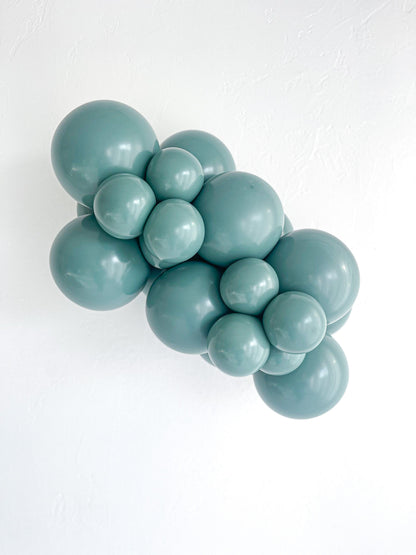 Tuftex Willow latex balloon color cluster showing the shade across multiple balloon sizes