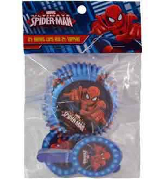 Revestimiento para cupcakes de Spiderman, 24 piezas