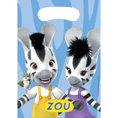 Zou the Zebra Loot Bag - Plastic