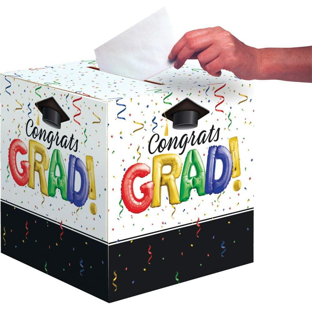 #1 Grad 12in x 12in Card Box 1ct - Toy World Inc