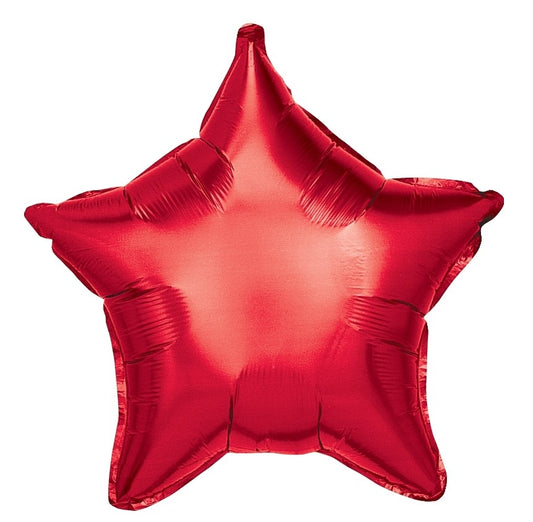 Betallic Red Star 19 inch Star-Shaped Balloon 1ct