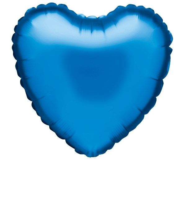 Betallic Blue Heart 18 inch Heart-Shaped Balloon 1ct