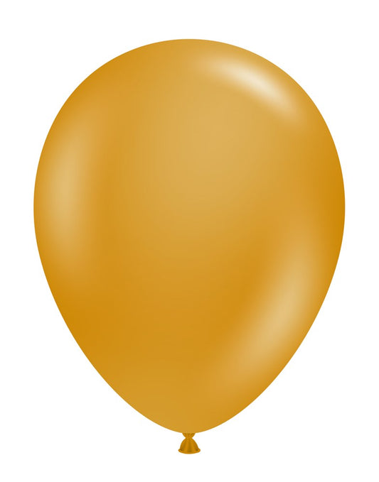 Tuftex Metallic Gold 11 inch Latex Balloons 100ct