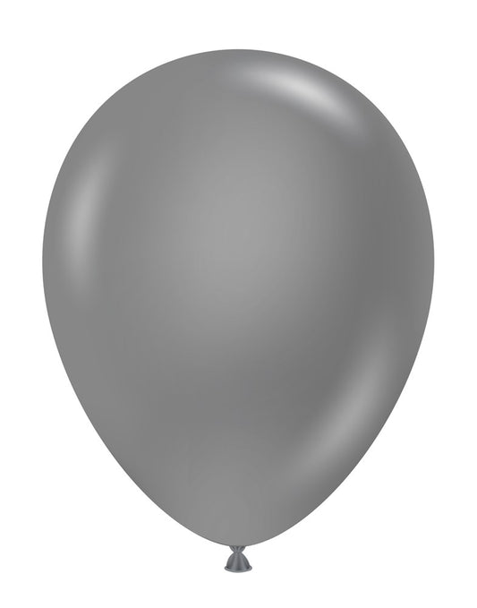 Tuftex Metallic Silver 11 inch Latex Balloons 100ct
