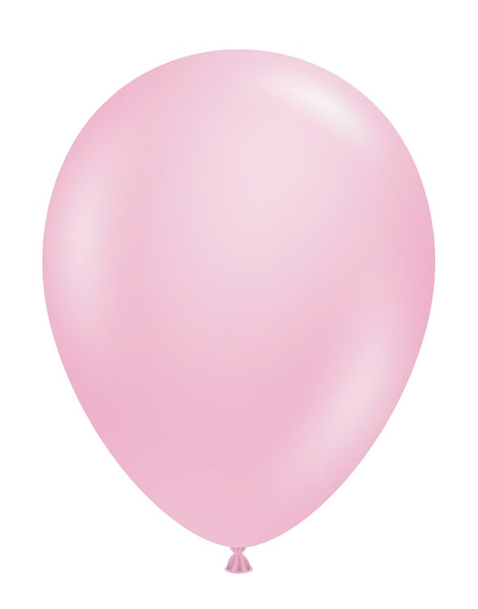 Globos de látex rosa brillante perlado Tuftex de 5 pulgadas, 50 unidades