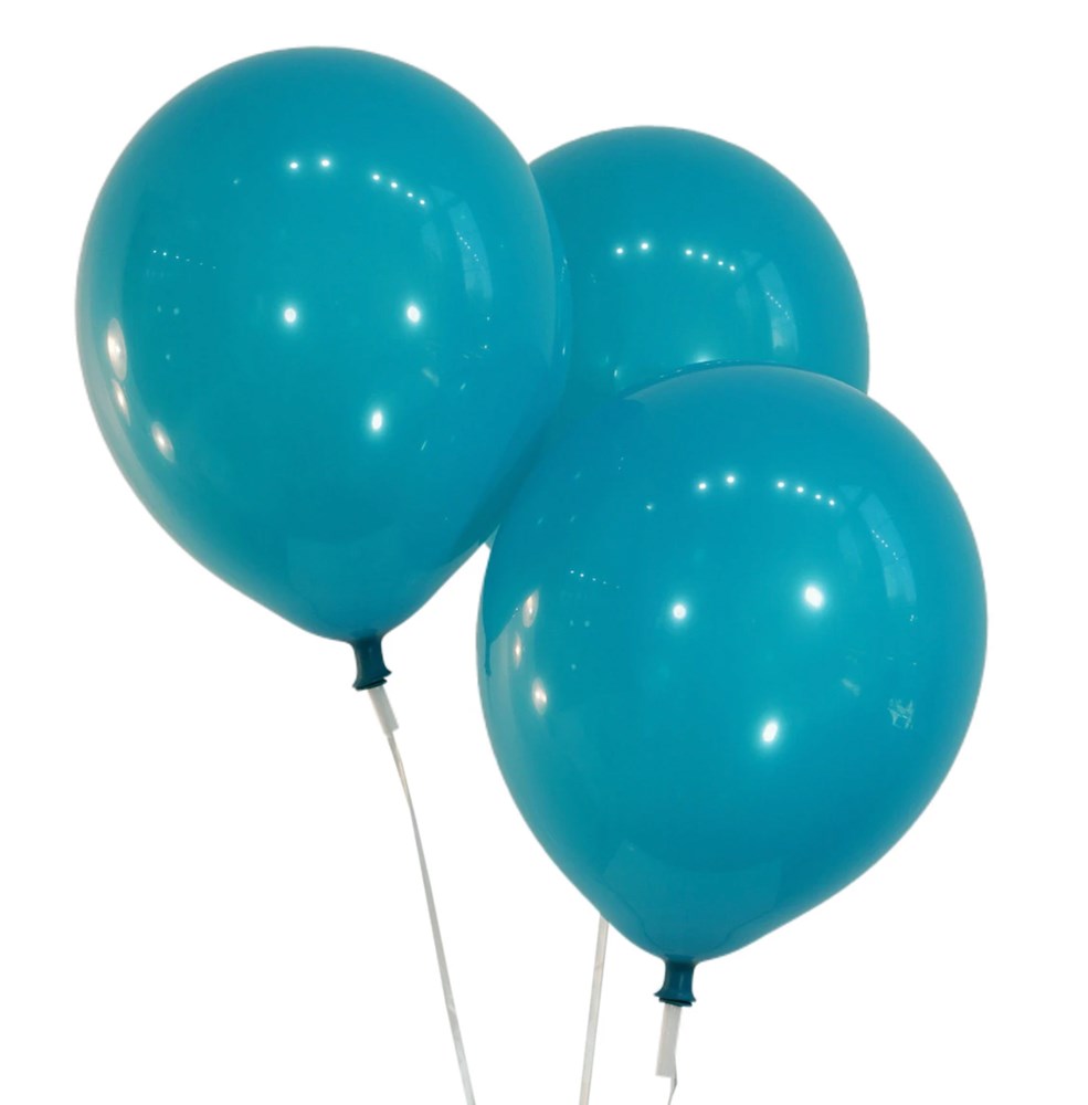 Payaso Latex Balloon 12in 100ct - Teal