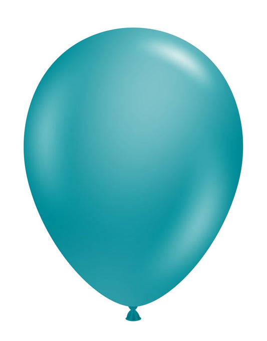 Tuftex Metallic Teal 11 inch Latex Balloons 100ct