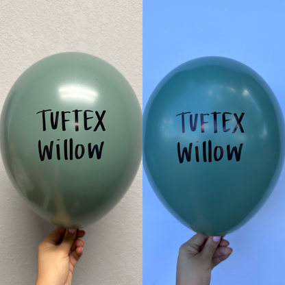 Globos de látex Tuftex Willow de 11 pulgadas, 100 unidades