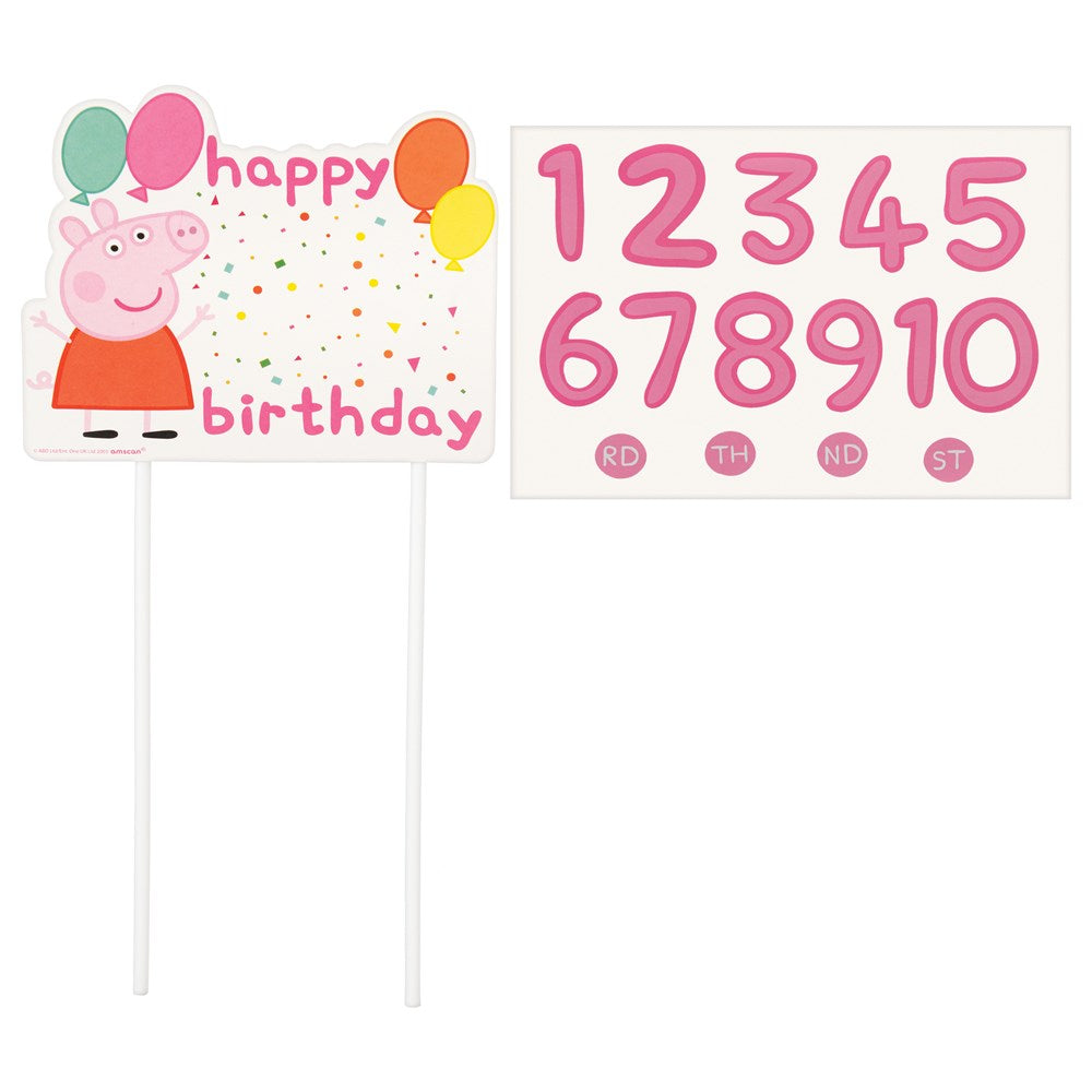 Peppa Pig Confetti Party Cake Decoration