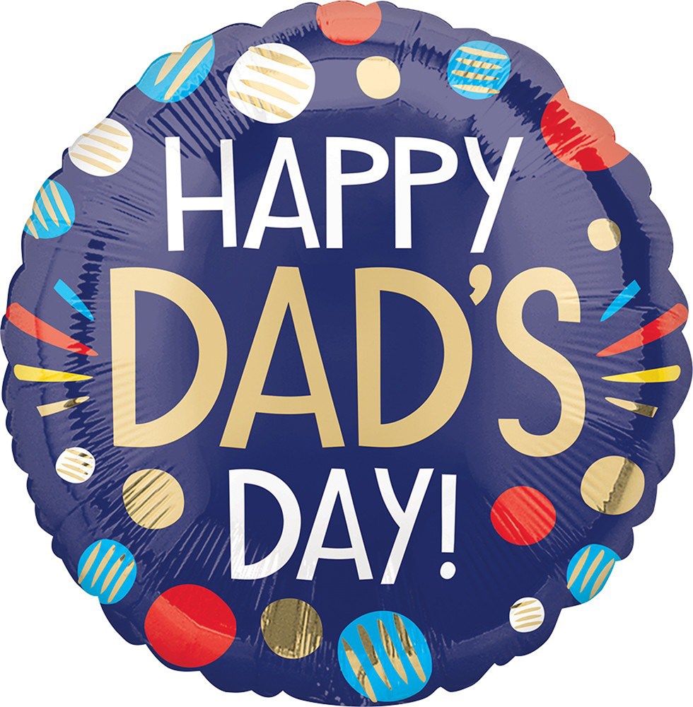 Globo de aluminio de 17 pulgadas Anagram Happy Dads Day