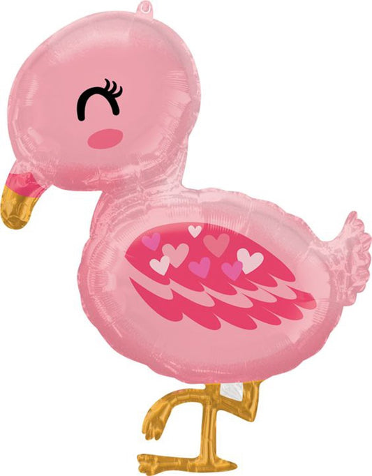 Anagram Flamingo Baby 32in Foil Balloon