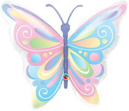 Beautiful Butterfly Pastels 40in Foil Balloon