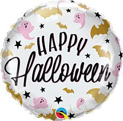 Qualatex Halloween Glam Bats & Ghosts 18in Foil Balloon FLAT