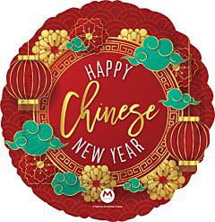 Happy Chinese New Year 18in Foil Balloon FLAT