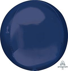 Globo ORBZ azul marino de 16 pulgadas con Anagrama