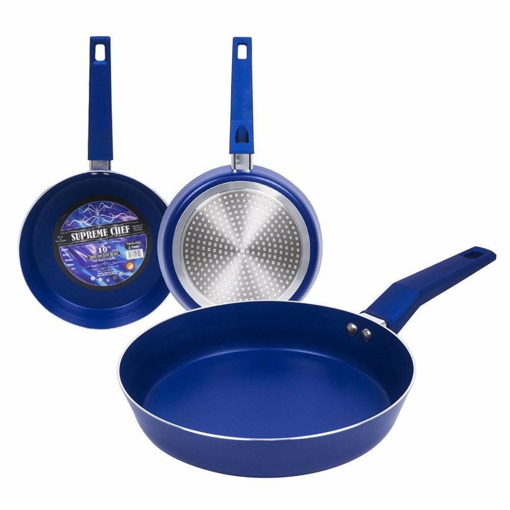 10in Blue Non Stick Fry Pan - Toy World Inc