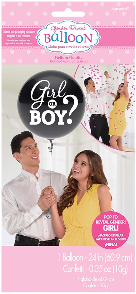 Gender Reveal Balloon 24in Girl