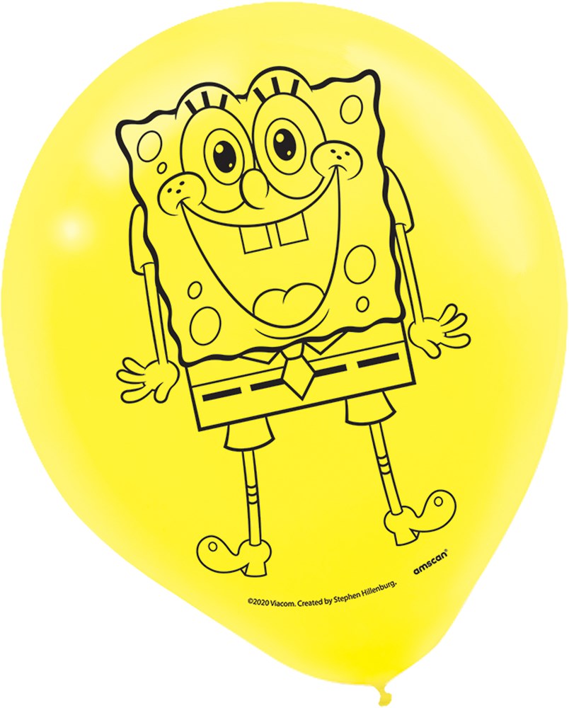 SpongeBob Printed Latex Balloon