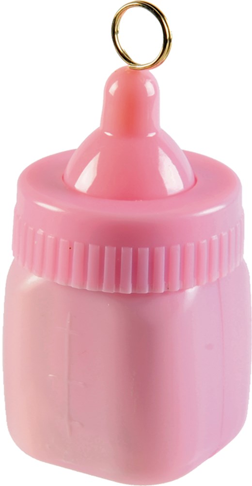 Pink Baby Bottle Balloon Weight