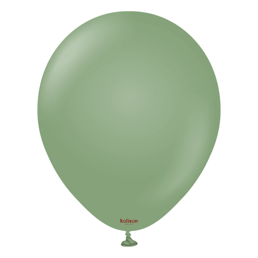 12 inch Kalisan Retro Eucalyptus Latex Balloons 100ct - Toy World Inc