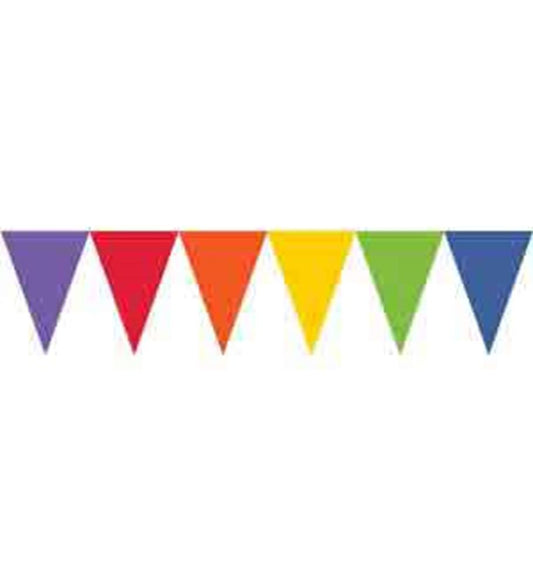Paper Pennant Banner - Rainbow