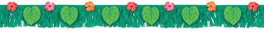 Pancarta con flecos de la selva tropical