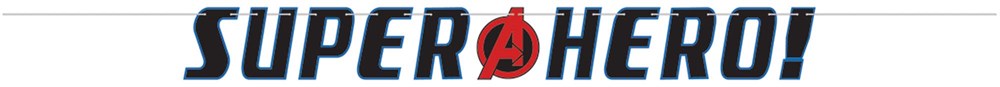 Marvel Powers Unite Jumbo Letter Banner 2ct
