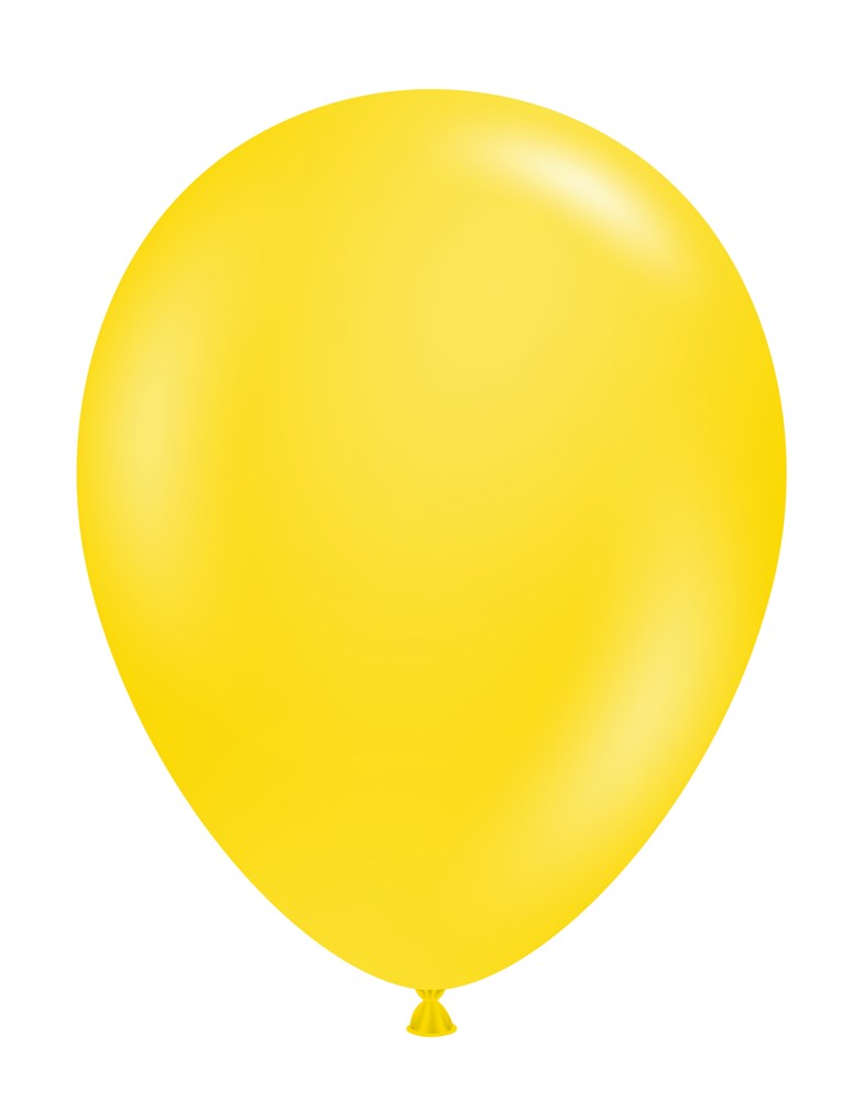 Tuftex Yellow 11 inch Latex Balloons 12ct