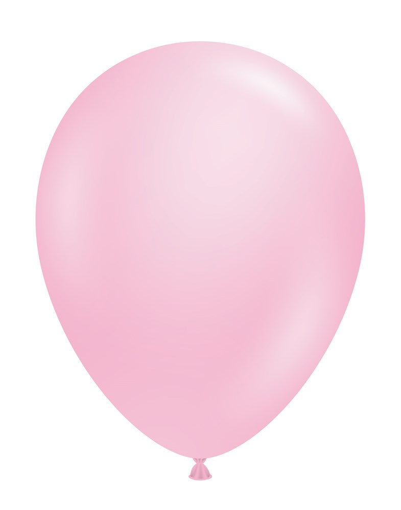 Globos de látex rosa bebé Tuftex de 11 pulgadas, 12 unidades
