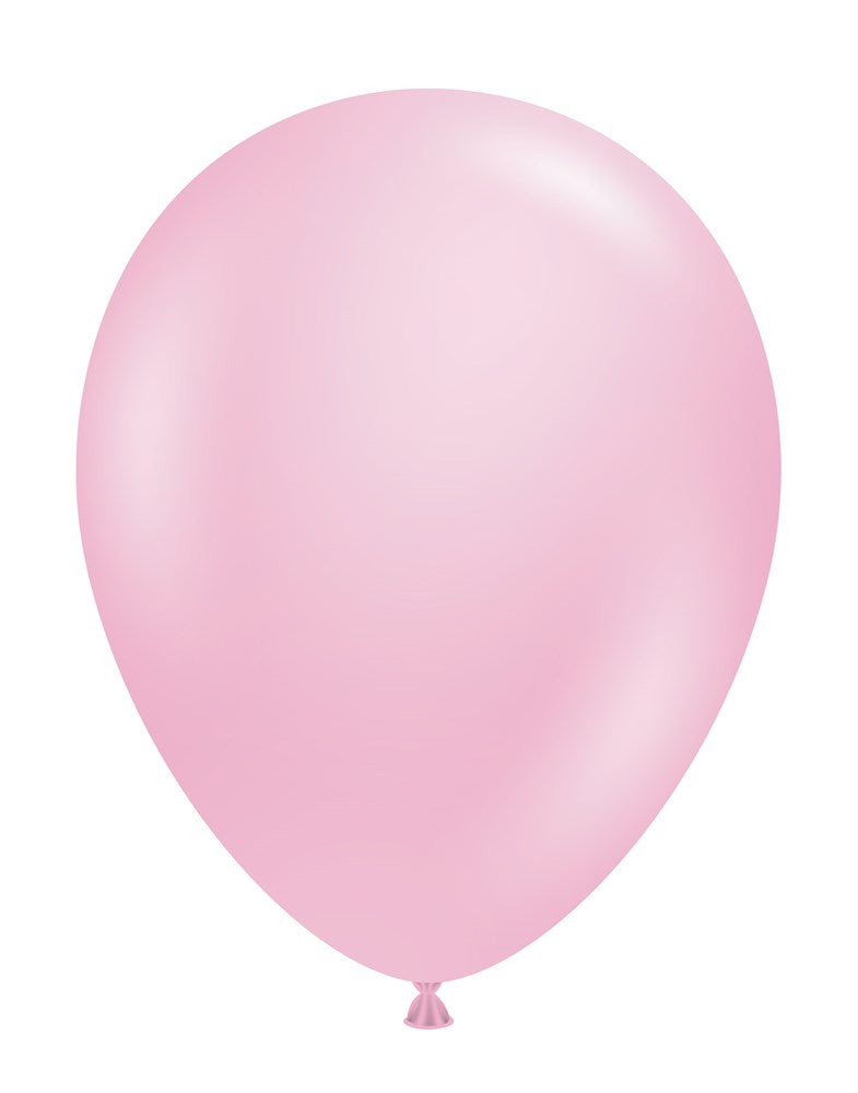 Globos de látex rosa brillante perlado Tuftex de 11 pulgadas, 12 unidades