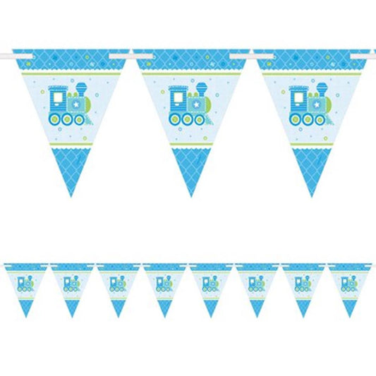 Welcome Little One Boy Banner Pennant