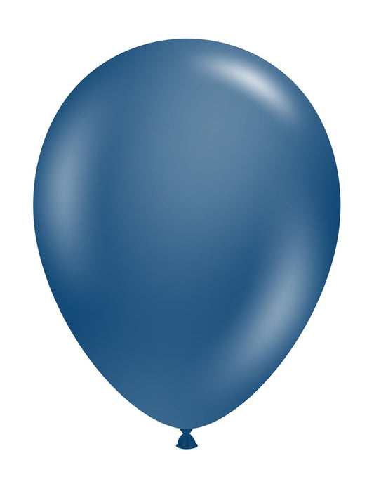 Globos de látex azul marino Tuftex de 11 pulgadas, 12 unidades
