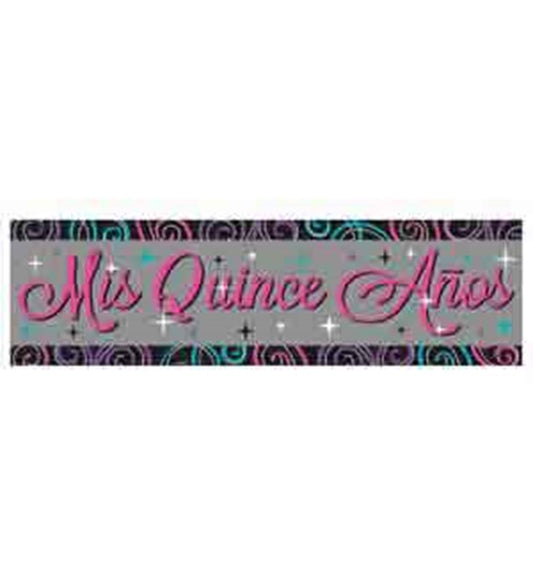 Mis Quince Anos Giant Banner Sign