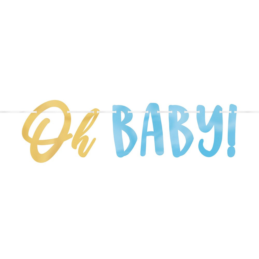 Banner Oh Baby Boy Letter 1ct