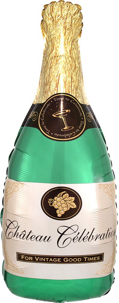 Anagram Champagne Bottle 36in Foil Balloon