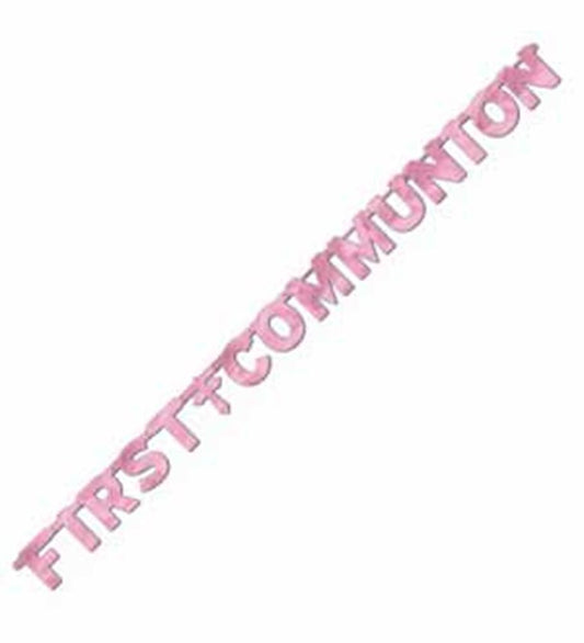 First Communionpk Foil Letter Banner