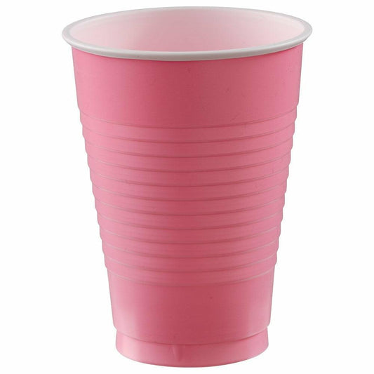 12oz Plastic Cup 50ct New Pink - Toy World Inc
